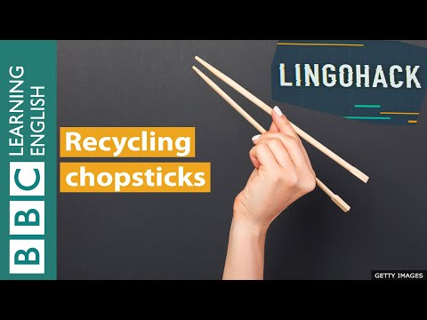 リサイクル箸 - リンゴハック (Recycling chopsticks - Lingohack)