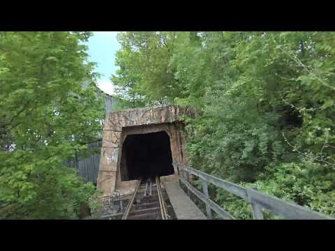 Front row point of view footage of Adventure Express