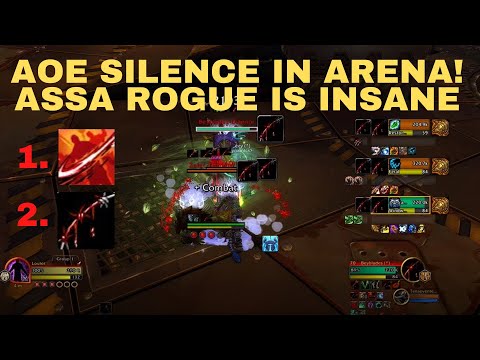 AOE SILENCE IN ARENA IS OP!! Assassination Rogue PvP -  WoW Dragonflight