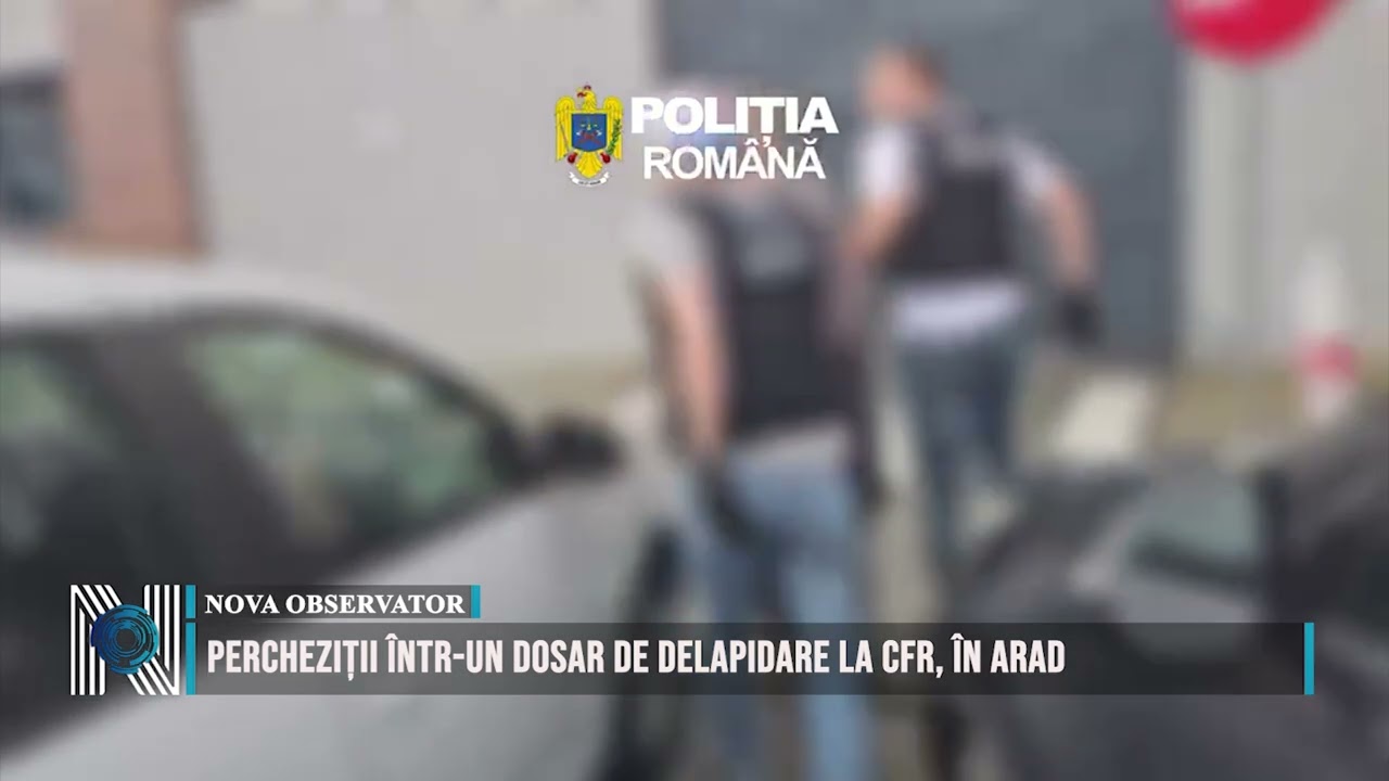 Percheziții într-un dosar de delapidare la CFR, în Arad