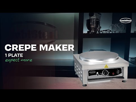 video 1, Crêpière professionnelle 1 plaque Ø 400 mm