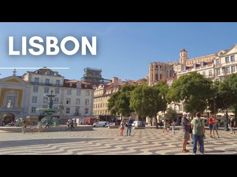 Praça do Rossio em Lisboa, Portugal - O coração da cidade de Lisboa