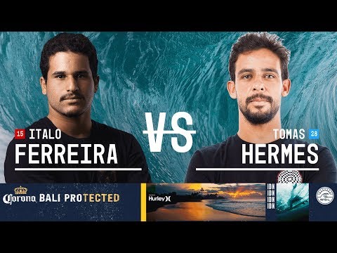 Italo Ferreira vs. Tomas Hermes - Round Three, Heat 10 - Corona Bali Protected 2018