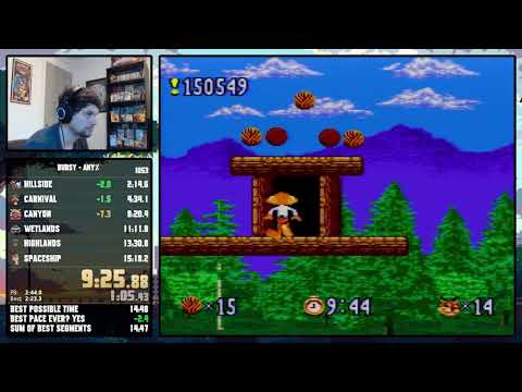 Bubsy: Any% - 14:53 (WR)