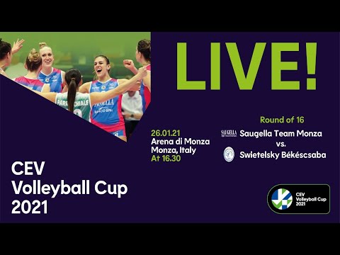 CEV Volleyball Cup 2021 | 8th Finals | Saugella Monza vs Swietelsky Békéscsaba