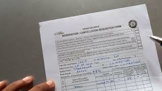 How to fill Railway reservation form?