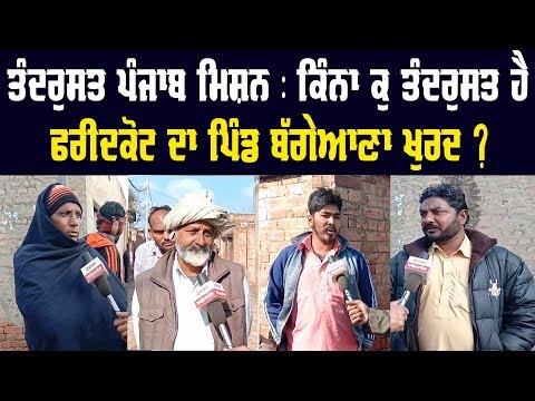 ਤੰਦਰੁਸਤ ਪੰਜਾਬ ਮਿਸ਼ਨ : ਕਿੰਨਾ ਕੁ ਤੰਦਰੁਸਤ ਹੈ ਫਰੀਦਕੋਟ ਦਾ ਪਿੰਡ ਬੱਗੇਆਣਾ ਖੁਰਦ ?