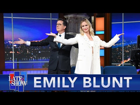 “The English” Star Emily Blunt Teaches Stephen A Proper English Curtsy
