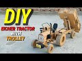 How To Make Rc Eicher Tractor With Hydraulic Trolley From Cardboard And Homemade Ll DIY