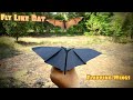 How To Make Paper Bat With Flapping || How to Make Flying Paper Plane Like Bat | Bm Arts