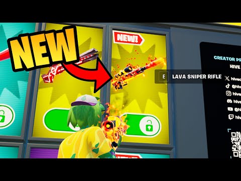 How to Get NEW Lava Sniper Rifle in 1vs1 with every gun Fortnite
