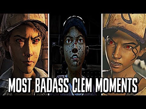 Top 10 BADASS CLEMENTINE MOMENTS: The Walking Dead: Seasons 1-4 (Telltale Games)