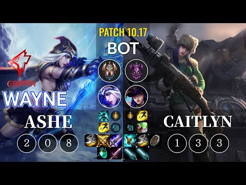 GRF Wayne Ashe vs Caitlyn Bot - KR Patch 10.17
