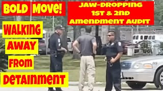 🔵Bold move! Walking away from Detainment! A Jaw-dropping 1st - 2nd Amendment Audit 🔴