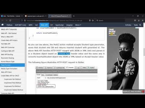 65 - Response types JSON (ASP.NET Web API) Series by Tumi Tladi