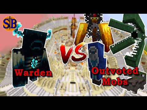Warden (That Future Mod) vs Outvoted Mobs and Iceologer | Minecraft Mob Battle