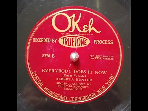 Thumbnail for ALBERTA HUNTER – EVERYBODY DOES IT NOW – Okeh 8278 by Alberta Hunter