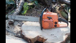Showing Off Husqvarna 163 S  Big Split !