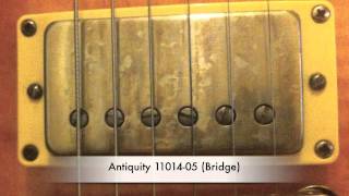 Seymour Duncan Antiquities & Gibson Burstbucker Pros humbuckers demo/comparison