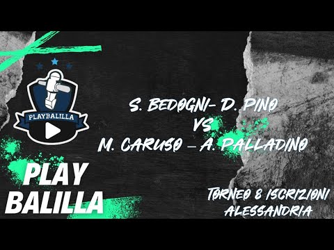 S. Bedogni- D. Pino VS M. Caruso- M. Palladino Torneo 8 iscrizioni Alessandria