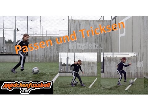 Mädchenfussball TV - freekicker style - trainiere mit der Wand!