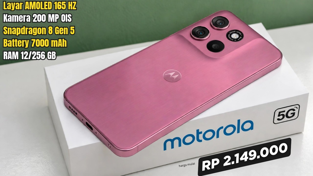 BARU SAJA DIRILIS‼️200MP OIS, RAM 12/256 GB, 7000mAh - HP MOTOROLA TERBARU DAN TERBAIK 2026