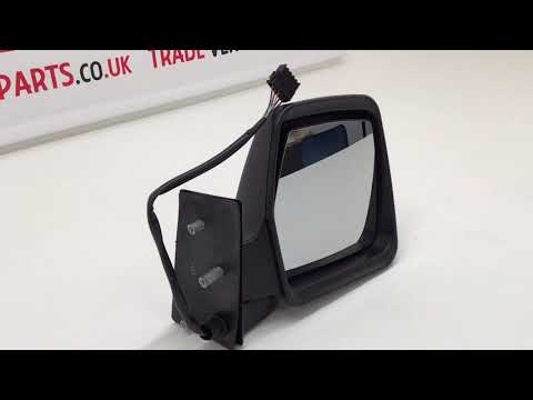 Fits Fiat Scudo 1995-2007 Door Wing Mirror Electric Heated Black Driver Side video