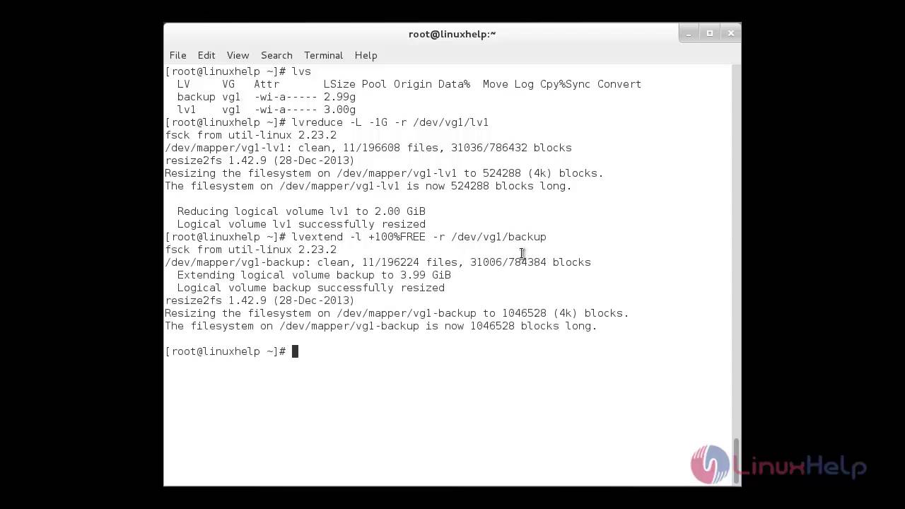 What does the Lvcreate command do? Tipseri