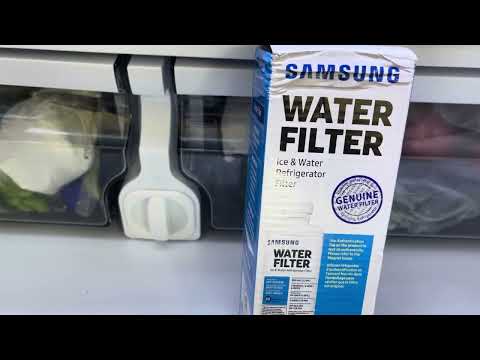 Cómo remplazar filtro de agua del refrigerador Samsung y reseteo