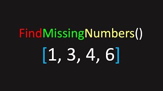 YouTube video 'Can You Detect the Missing Numbers? (LeetCode 448: Find All Numbers Disappeared in an Array)'