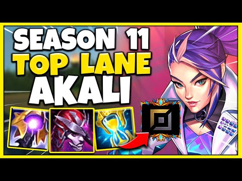 I Had No Idea Akali Was One Of The BEST TOP LANE PICKS In Season 11 - League of Legends