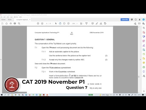 NSC: November 2019 CAT P1 - Q7