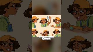 What’s a MODEL SHEET? 🖌️🎨 #characterdesigner #animator #digitalart #characterdesign