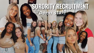 PENN STATE RECRUITMENT 2024 | sorority rush vlog