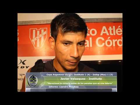 Javier Velazquez | Copa Argentina 12/13 | Instituto 1 (4) - Indep. Riv. (Mza) 1 (3)