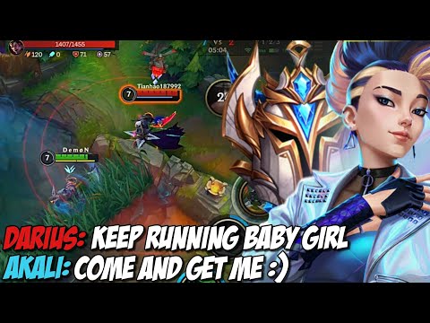 KDA AKALI MAIN vs. JUNGLE GOD KING DARIUS | ATLEAST HE TRIED😂 | Road to Challenger Akali Main Ep.19