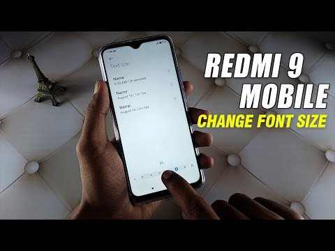 Redmi 9 - How To Change Font Size