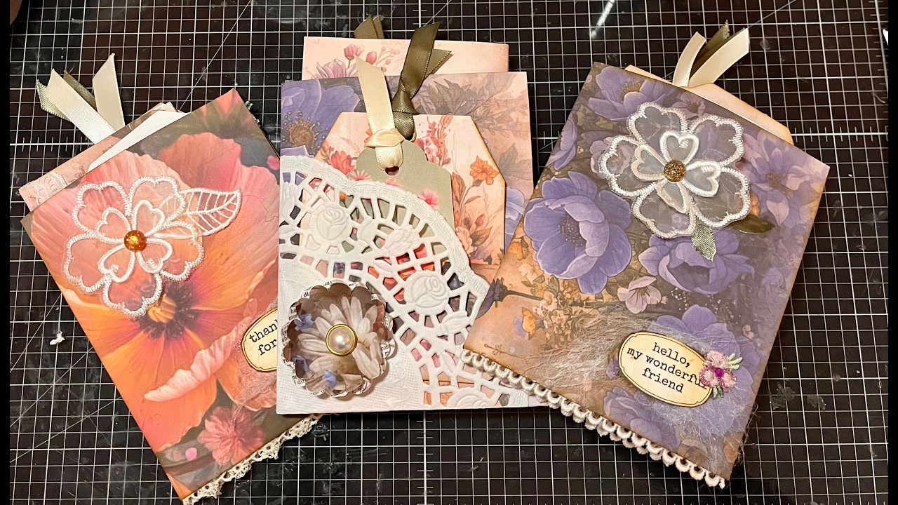 Hidden Pop-Up Butterfly Folio | Junk Journal Insert, Happy Mail or Card