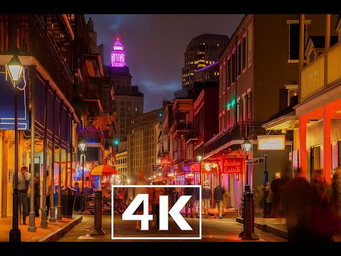 New Orleans Night Drive| Lofi Beats & Scenic Drive 4K