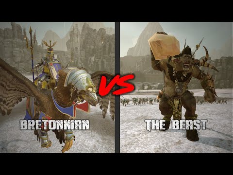 BRETONNIAN VS THE BEAST - Total War Warhammer 2 - Multiplayer Battle