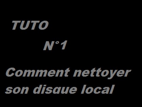 comment nettoyer disque c vista