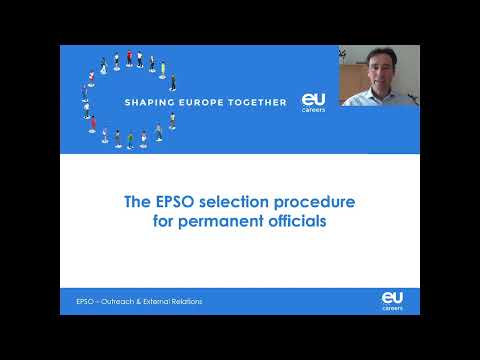 EPSO's new selection procedure for permanent officials