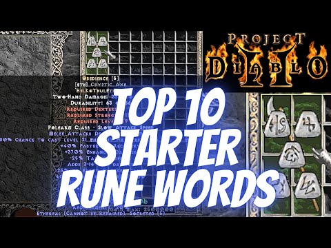 Project Diablo 2 (PD2) Top 10 Starter Rune Words - Season 2 -