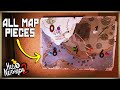 All 4 Map Pieces For The Safe Plus The Code In Hello Neighbor 2 | Bear, Chest, Boars and Fridge