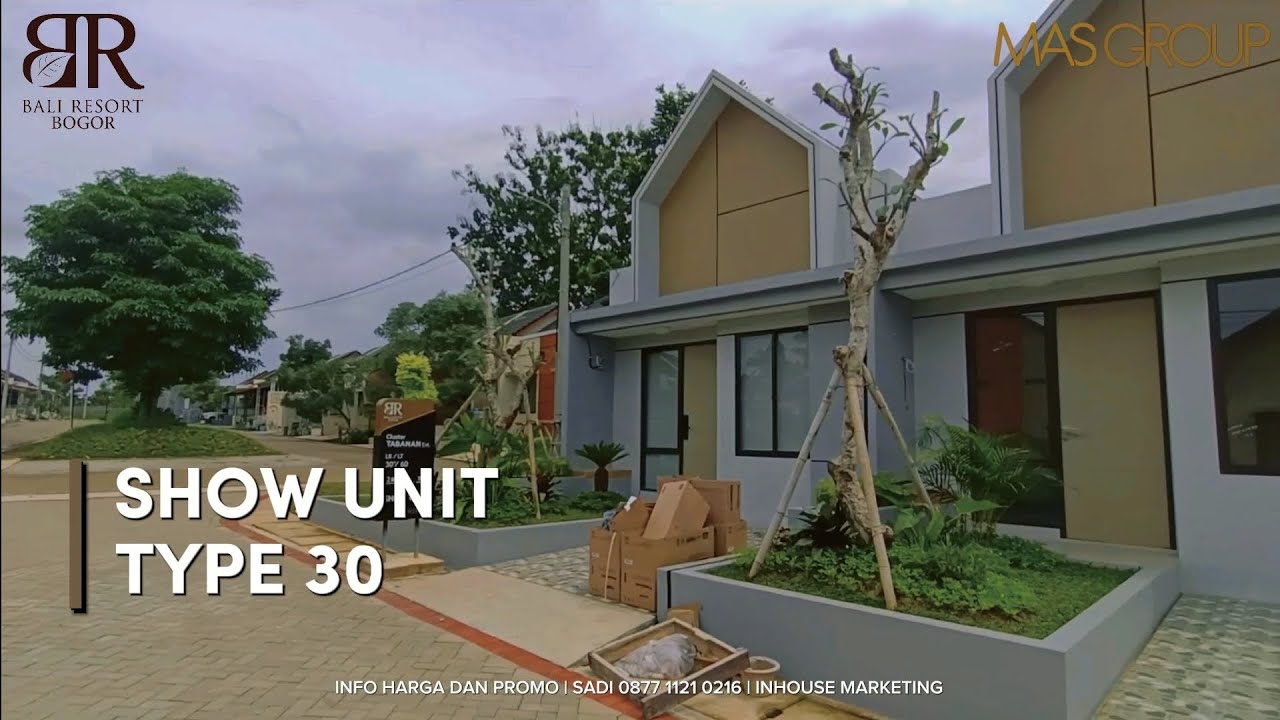 Type 40 Single-Story House at Bali Resort Bogor - Comfortable &amp; Green Living