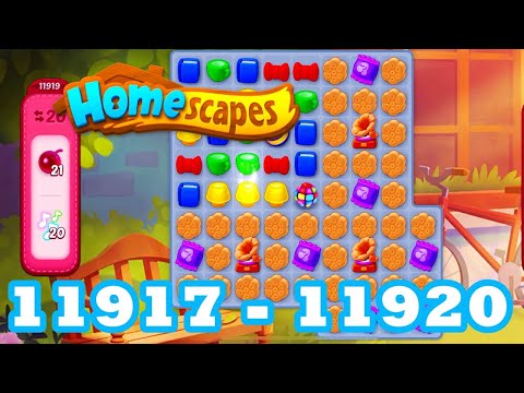 Homescapes Level 11917 - 11920 HD 3 - match puzzle Gameplay | android | IOS | 11918 | 11919