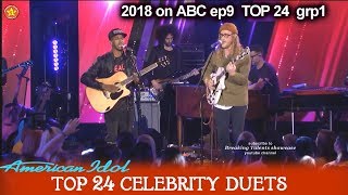 Dennis Lorenzo and Allen Stone Duet “Unaware” JUST WOW!! Top 24 Celebrity Duets American Idol 2018