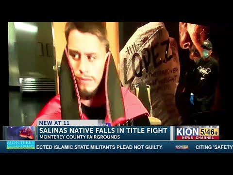 DOZENS COME OUT TO WATCH SALINAS NATIVE RUBEN VILLA FIGHT FOR TITLE