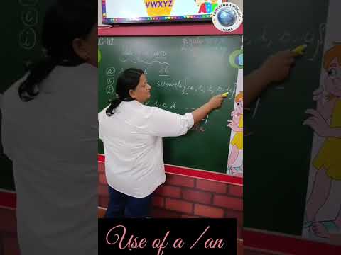 Use of A or An 🌟 our UKG kids participated in an engaging activity on the concept of “A” and “An.”
