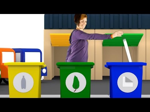 Lehrreicher Zeichentrickfilm - Die 4 kleinen Autos - Maria hilft uns beim Recycling